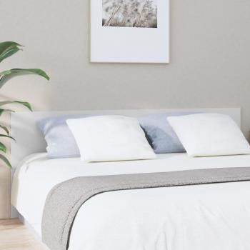 VidaXL Cabecero De Cama Madera Contrachapada Blanco 200x1.5x80 Cm