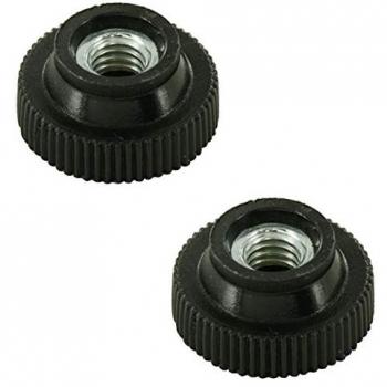 Écrou Moleté Noir avec Insert Acier M5