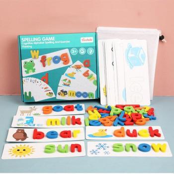 Wooden Letter and Number Cards Learning Toy