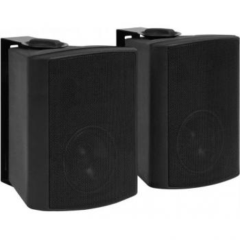 Altoparlanti Stereo da Parete per Esterni e Interni 2 pz Neri 100 W