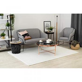 Tapis Rugsx Bunny Blanc 160x220 cm en Fourrure