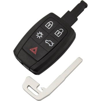 OkeyTech 5 Button Key Case for Volvo C30 C70 XC90 V70 S60 V40 V50