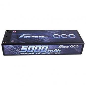 Gens Ace 2S LiPo Akku‑Box – 7,4 V 5 000 mAh, 50C, Deans T‑Plug