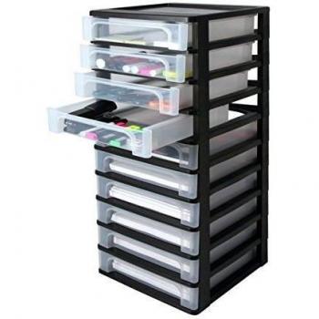 Chasis de Almacenamiento Plástico 40L Negro – Torre A5/A6