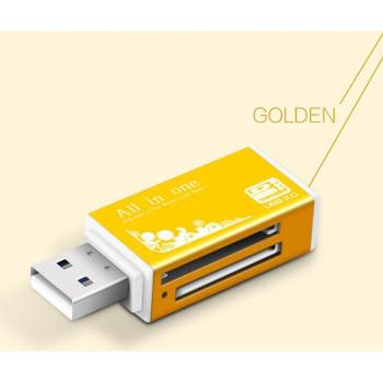 Lecteur Compact de Cartes Mémoire USB 2.0 – SD, MMC, TF