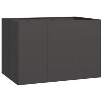 Acciaio Fioriera Nera 120x80x80 cm Vidaxl
