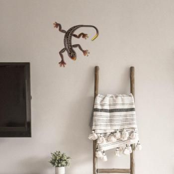 Indoor Outdoor Metal Gecko Wall Art