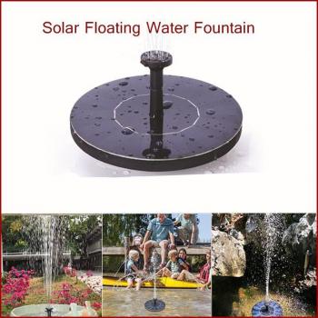 Solar Panel Garden Fountain