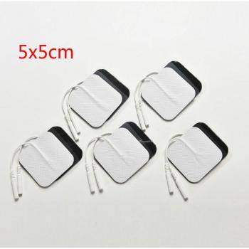 10 Pcs Silicone Gel Replacement Pads for TENS Units 4x4cm/5x5cm