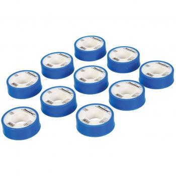 Ruban de téflon pour plomberie 10mm x 0,075 mm x 10 m
