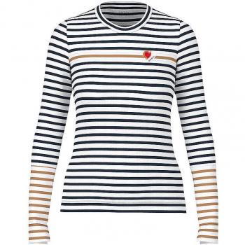 MARC CAIN Damen Langarmshirt in Marine, Größe 34