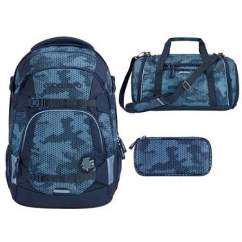 Coocazoo MATE Geometric Sky Schulrucksack-Set 3-teilig