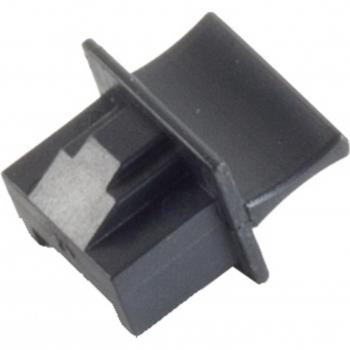 S/CONN Netzwerkstecker RJ-45 mit Staubschutz, Schwarz, VE20