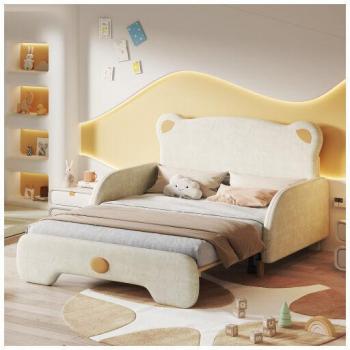 Osito Tranquilo Cama con Bordes Suaves