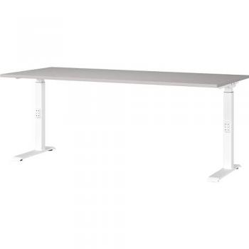 GERMANIA Schreibtisch Downey, mechanisch höhenverstellbar, moderne Farbvariationen, Breite 120/140/160/180 cm