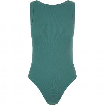 Urban Classics Damen Gerippter Tank-Body Grün
