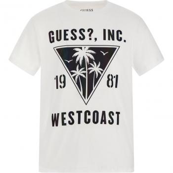 Guess T-shirt Palms Pure White XL