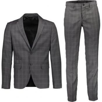 LINDBERGH Casual Anzug, grau mit Karomuster