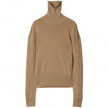 Burberry Beige Equestrian Wool Sweater