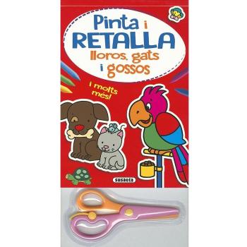 Bloc pinta i retalla lloros, gats i gossos (Tapa blanda).