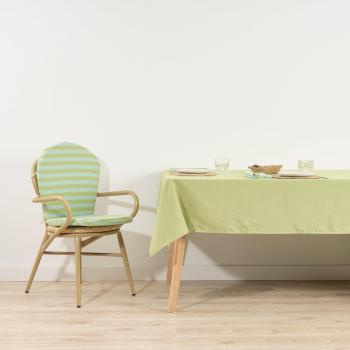 Nappe en coton anti-taches Muare Home 250x160 cm pistache
