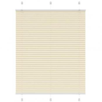 Store plissé crème 110x150 cm – tissu polyester 109,4 cm (vidaxl)