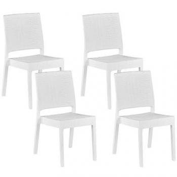 Fossano Set of 4 Stackable Outdoor Dining Chairs