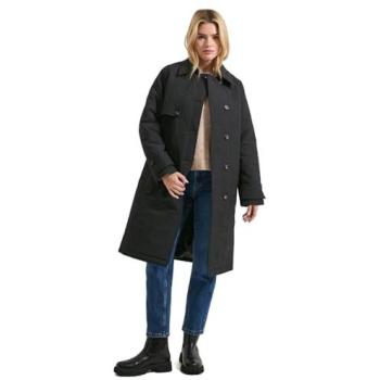 Collar Detail Quilted Mid-Length Coat – Dorothy Perkins, Black, 8