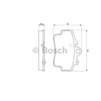 Bosch 0 986 424 570 Kit Pastiglie Freno, Freno A Disco