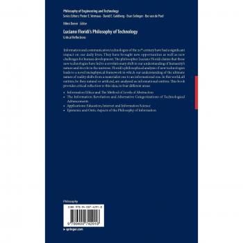 Luciano Floridi's Philosophy of Technology: Critical Reflections: 8