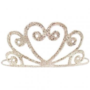 Radiant Gold Glitter Crown