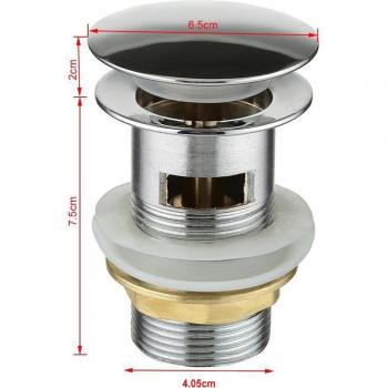Zinc Alloy Pop-Up Waste Plug for Sink with Overflow Hole
