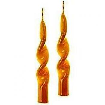 Set candele fiamma lucida avorio h 14 cm d 2