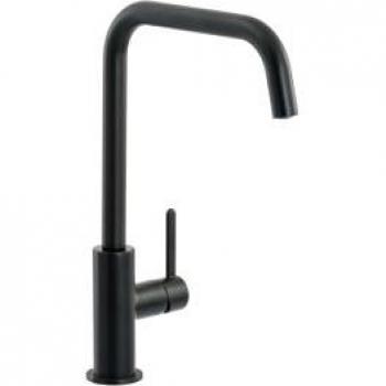 Abode Althia Single Lever Kitchen Mixer Tap Matt Black