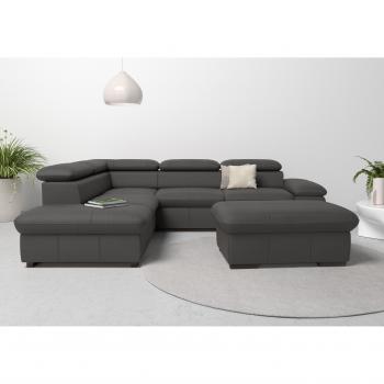 Ecksofa HOME AFFAIRE »Alberto L-Form«, mit Kopfteilverstellung und Bettfunktion