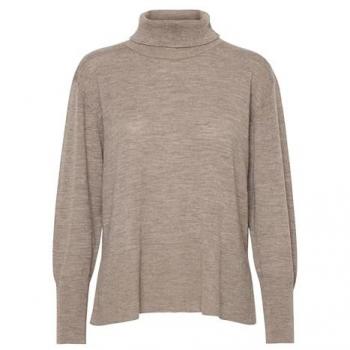 Damen Rollkragenpullover PZSADIE in Braun