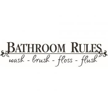 Reglas de baño decorativas