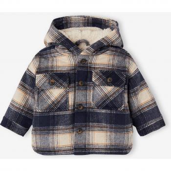 Vêtements Bébé VERTBAUDET – Manteau Capuche Doublé Sherpa Marine