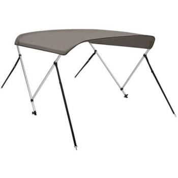 Toldo Bimini de 2 Arcos Gris 150x120x110 cm