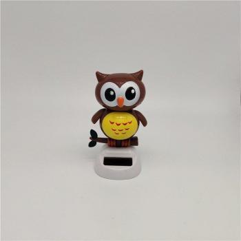 Owl Bird Solar Dashboard Accessory