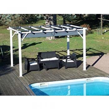 Habrita Pergola Aluminium Grise 12 m2