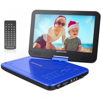 USB & SD-Kartenfähiger 10,5 DVD-Player mit digitalem Schwenkscreen – Blau