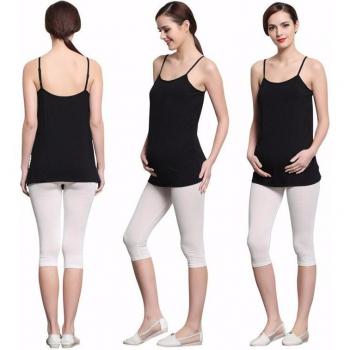 Sleeveless Maternity Blouse with Letter Print