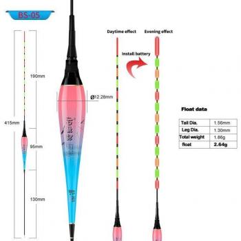 Sensor de Pesca Brillante con Boya Electrónica