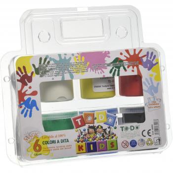 Tempera artistica per bambini, facile da pulire, 6 tonalità