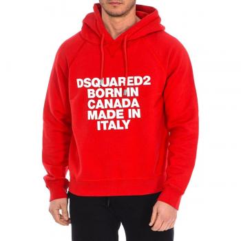 Dsquared2 Men's Red Cotton Hoodie S75GU0220-S25030