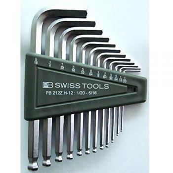 PB 212Z H-12 Kugelkopf WINKEL Schraubenzieher Set, 12 Stück, Zoll