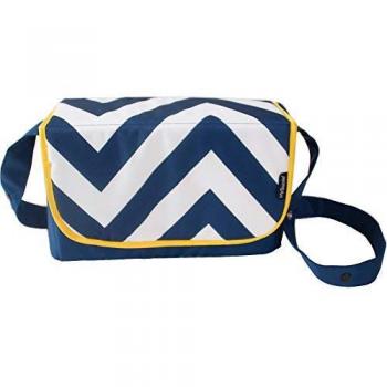Sky Blue Chevron Diaper Bag