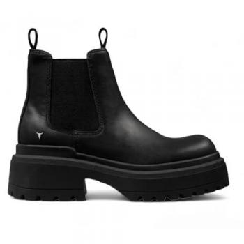 Windsor Smith – Dopamin Chelsea-Stiefel – Schwarzes klobiges Leder EU 37 / UK 4