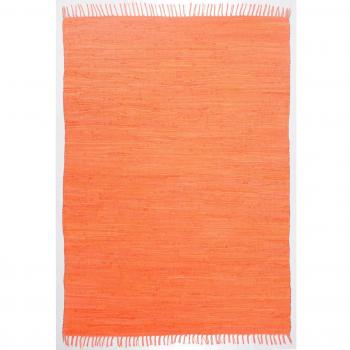 Amiyaah – 17 Stories Dhurrie 60 × 120 cm, terrakotta orange, 0.5 mm Dicke